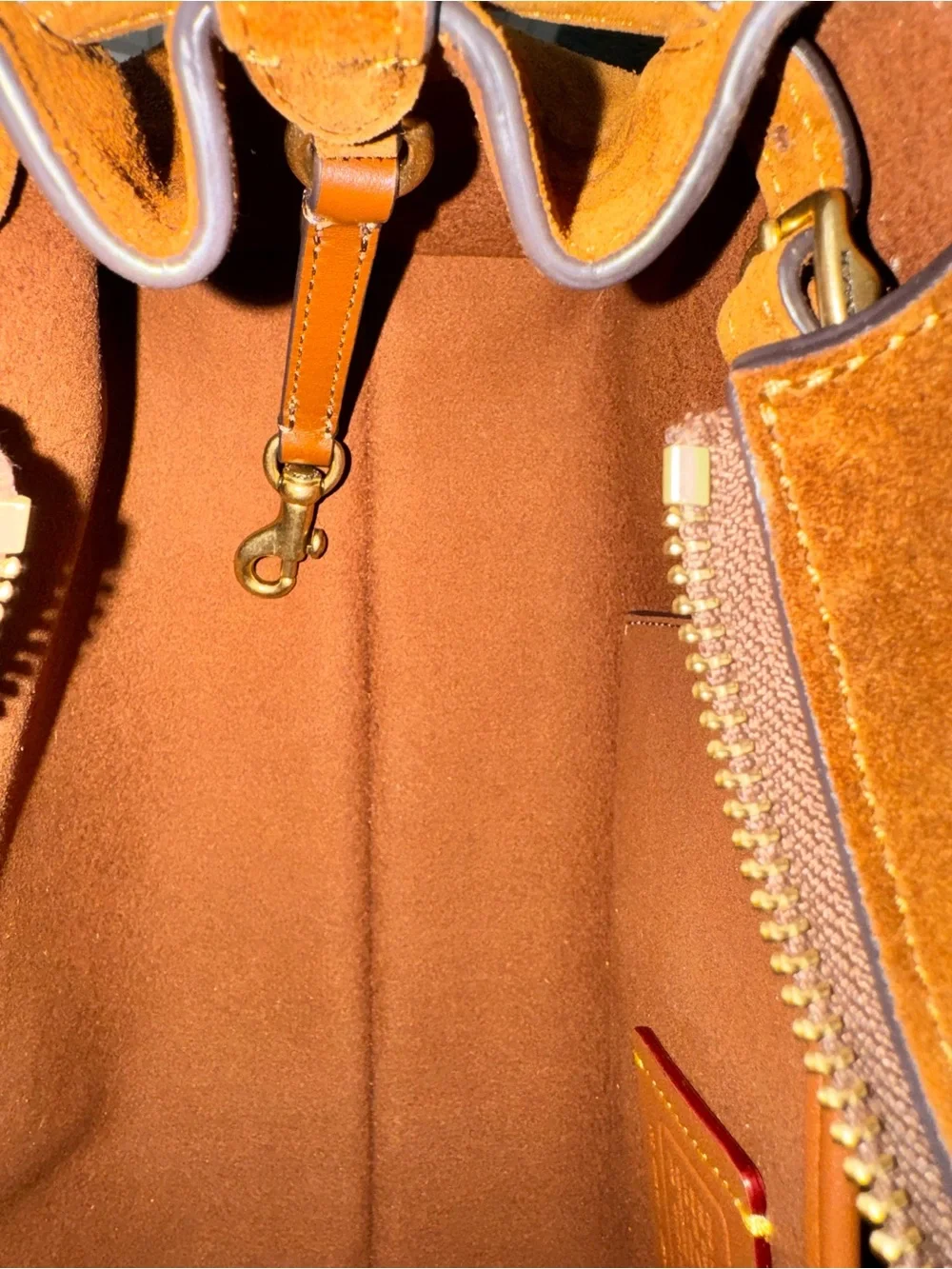 Coach Empire Carryall Bag 34 – Warm Brown Suede (CBN41)